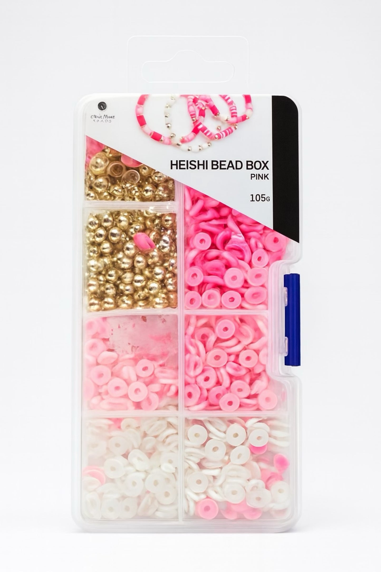 Heishi Bead Box Pink