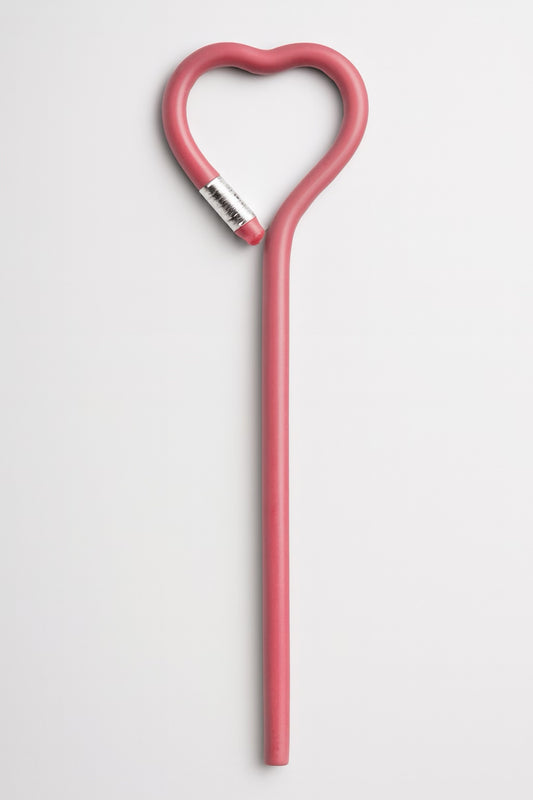 Hot Pink Heart Shaped Pencil