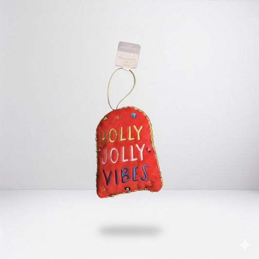 Holly Jolly Vibes Plush Ornament