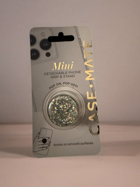 Mini Silver Glitter Grip Stand