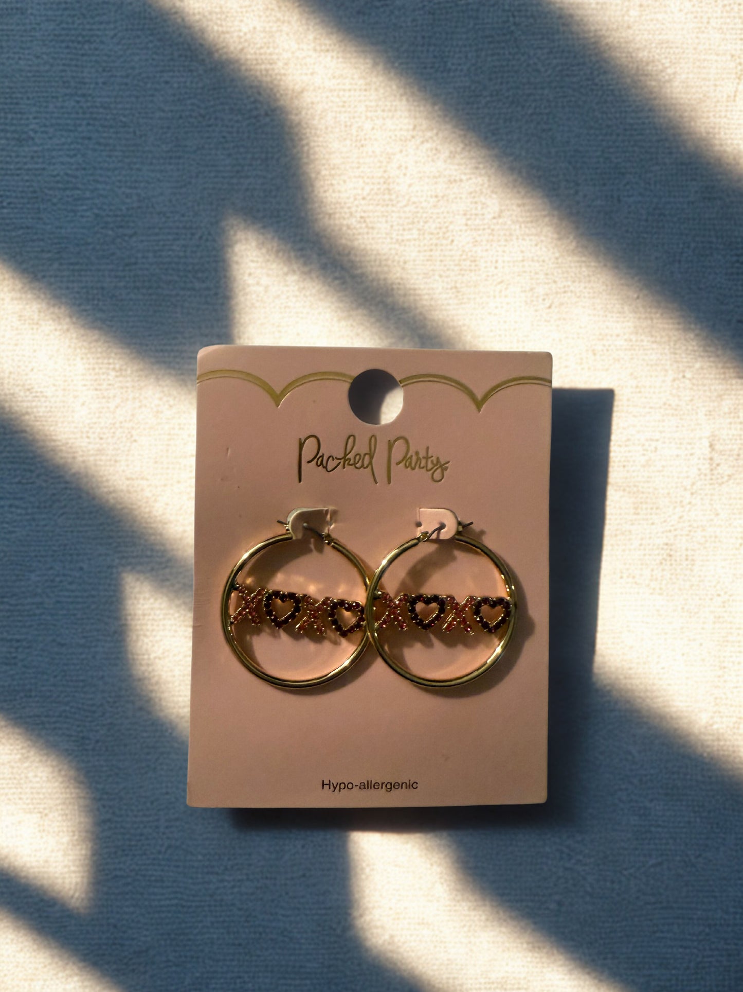 XOXO Hoop Earings