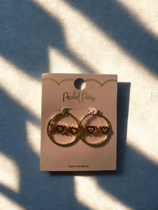 XOXO Hoop Earings